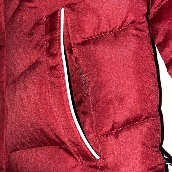 CB Sport Merlot/White/Navy Fleece Puffer Jacket - Picture 10 of 10